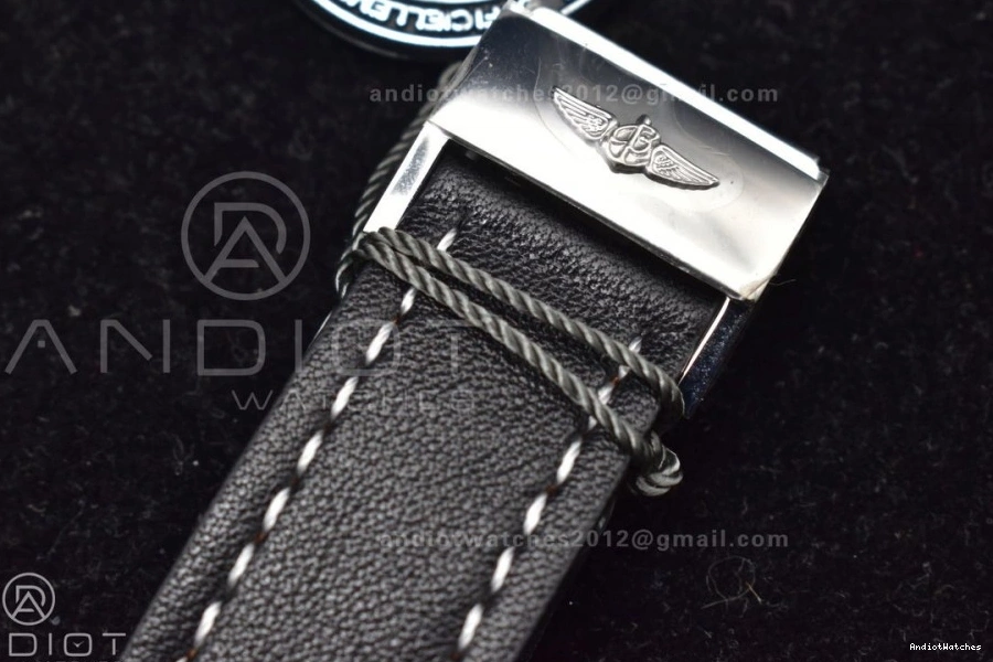 on Bracelet Navitimer 43mm BLS Black Edition 1 916 SS A Best Popular Dial Leather 1:1 0427